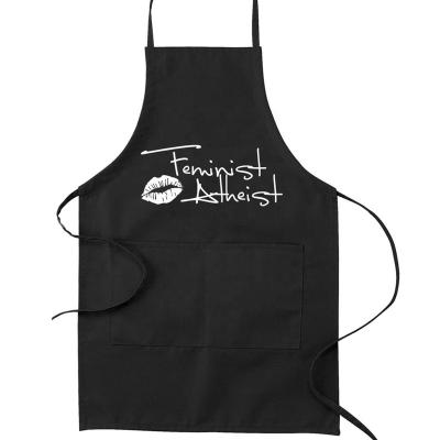 China Eco-friendly Polyester Logo Waterproof Painting Apron Custom Chef Apron Kitchen for sale