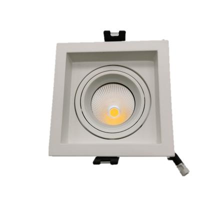 China Modern WeiYe LED COB Manufacturer ODM Supplier Full Aluminum 15W Indoor Lighting Black White Black Square Recessed LED Downlights Factory for sale