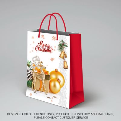 China Business& Cheap Custom Logo Clothing Shopping Corporate Advertising Printing Christmas Gift Shopping Bags Customized Folding Reusable OEM&ODM for sale