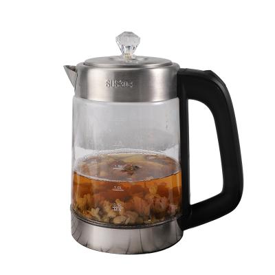 China 360 Degree Base Rotation New Electric Glass Water Kettle 2.8L Electric Kettle Cheap Price for sale