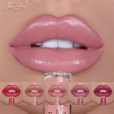 China Waterproof 2021 Long Lasting Women Vegan Nude Butter Cream Lip Gloss Organic Liquid Pigmented Backing for sale