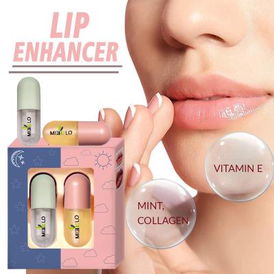 China Moisturize Anti-drying Capsule Lip Oil Moisturizing Hyaluronic Acid Fruit Lip Gloss Vegan Coconut Lip Plumper Hydration Oil for sale