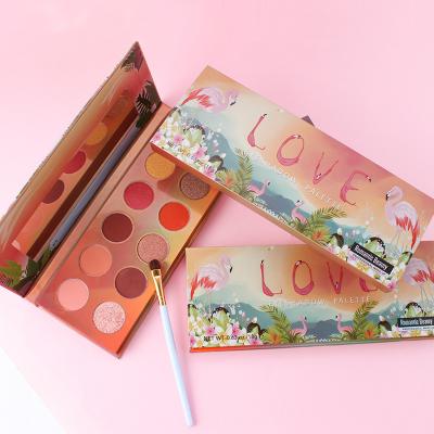 China Waterproof 12 Colors Private Label Pigmented Matte Glitter Vegan Cruelty Free Eyeshadow Palette for sale