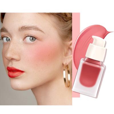 China Low Moq Waterproof 6 Colors Long Lasting Cheek Contour Moisturizing Vegan Liquid Blush For Lady for sale