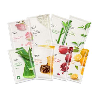 China Wholesale OEM Korea Private Label Moisturizer Moisturizer Whitening Seaweed Green Tea Fruit Gel Mask Facial Sheet for sale