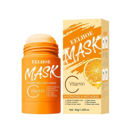 China Moisturizer Poreless Deep Cleansing Charcoal Vitamin C Green Tea Cleansing Facial Mud Clay Face Mask Stick for sale