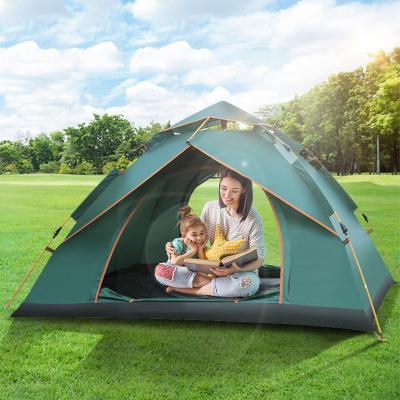 China Portable Ultralight Outdoor Tent Foldable Noise Proof Family Waterproof Windproof Pop Up Camping Tent for sale