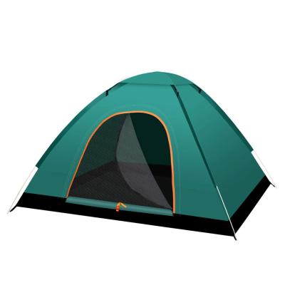 China Portable Instant 1-2 Person Ventilated Pop Up Tent 170t Polyester Waterproof Outdoor Camping Dome Tent for sale