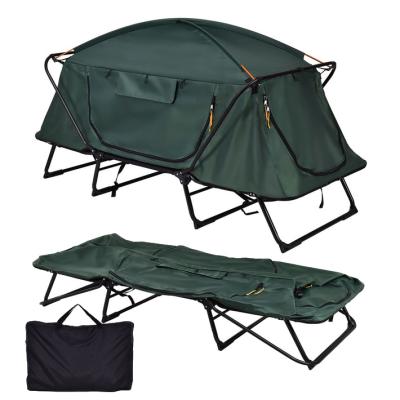 China Waterproof Portable Single Universal 1-2 Person Military Privacy Folding Off Combo Sleep Bed Camping Tent Ground Cradle for sale