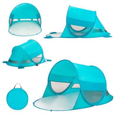 China Pop Up Pop Up Beach Tent Portable Instant Pop Up Sunshade Beach Tent Or Quick Foldable for sale