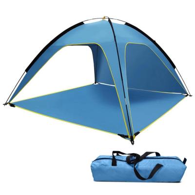 China Portable 3-4 Person Family Beach Shade Tent Fishing Camping Beach Tent Sun Shelter Shade Tent for sale