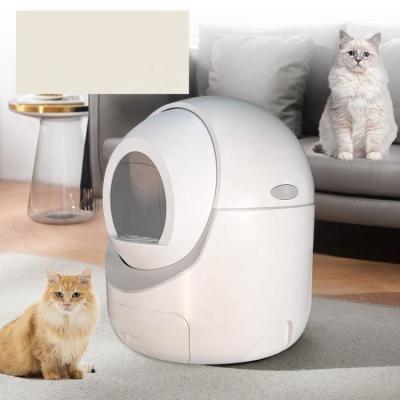 China Cats Teddykala Luxury Large Enclosed Automatic Cat Litter Box Furniture Smart Intelligent Self Cleaning for sale