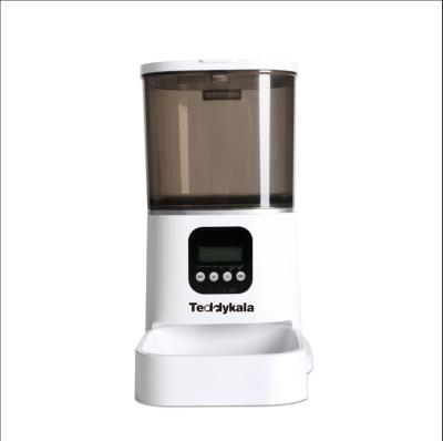 China Automatic Teddykala Customize Wholesale 6L Wifi Smart App Automatic Cat Food Feeder With Voice Message for sale