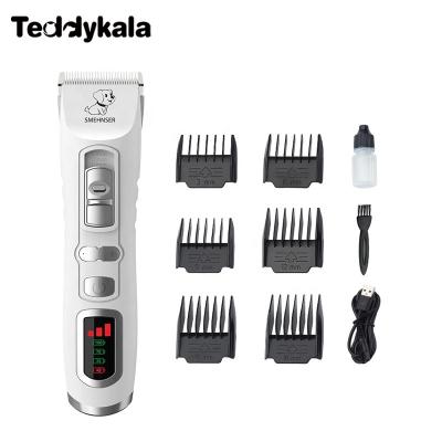 China Sustainable Teddykala Pet USB Low Noise Electric God Pet Hair Clippers For Dog Professional Grooming Trimmer for sale