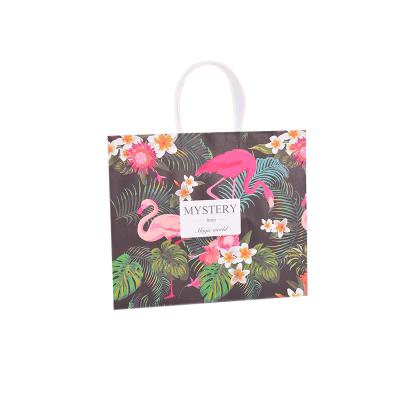 China Forest Kraft Paper Flower Paper Bag Disposable Packaging for sale