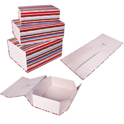 China Recycled Materials Leather Magnetic Bag Folding Boutique Foldable Storage Gift Box Wholesale for sale