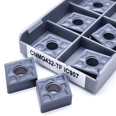 China CNC Lathe Machine Tool CNMG120408 TF IC907 908 Carbide Insert Milling Tools CNMG 120404 External Turning Lathe Machines Turning Insert for sale