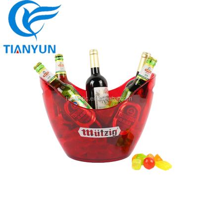 China Plastic Cooler 12L Ice Bucket Stock Certificate for Barware for sale