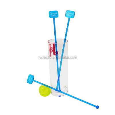 China Best Selling Stocked Good Quality Square Shape Plastic Cocktail Stirrer For Promotion for sale