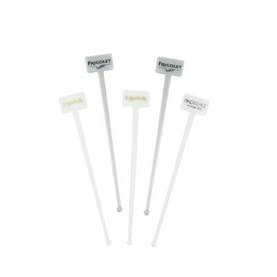 China Viable Bare Square Cocktail Stirrer Supply Plastic Stirrer For Promotion for sale