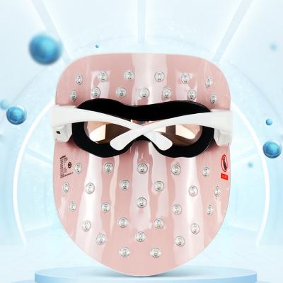 China Notime High Quality Custom Logo Wholesale Microcurrent Skin Rejuvenation Acne Treatment Led Light Therapy Facial Masker for sale