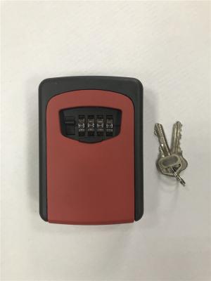 China Keyless Aluminum Wall Mounted Outdoor Key Safe Box 122*88*40 mm for sale