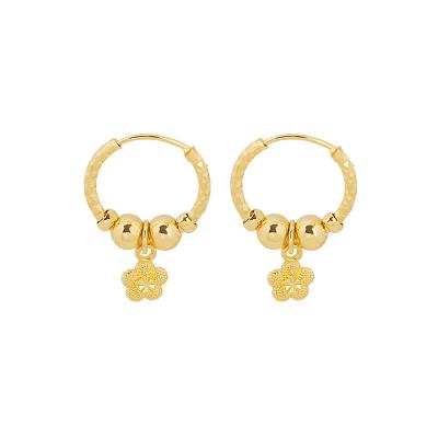 China JXX JEQ-Z11-131 Ladies/Kids Classic Hoop Earrings Women's FASHION Gold Gold Plated Brass Hoop Earrings With Drop Earrings pearl for sale