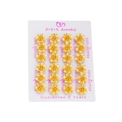 China CLASSIC JXX JED-21 Flower Cheap Flowers Studs Studs For Women Gold Plated Earrings for sale