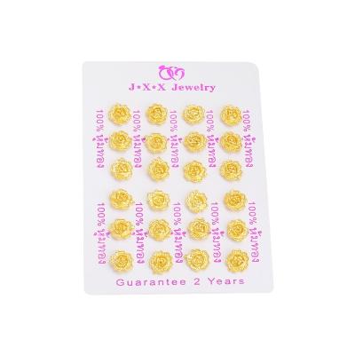 China JXX JED-21 CLASSIC Wholesale Studs For Women Jewelry Women Fashion Gold Plated Earrings for sale