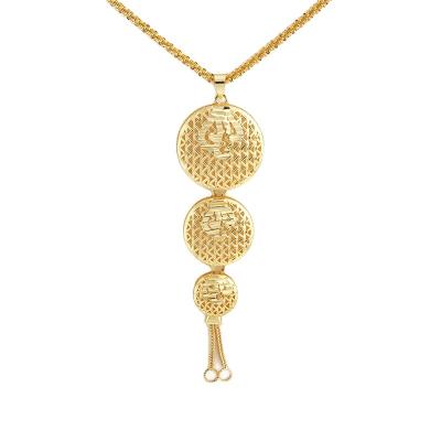 China JXX CLASSIC JDZ-28 Customize Gold Plated Necklace Brass Pendant Necklace Gold Plated for sale