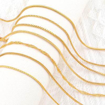 China JXX XL-158 CLASSIC 24K Gold Plated Design Size 45cm-70cm, Snake Gold Necklace Chain for sale