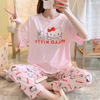 China Homewear QUICK DRY Casual Suit Sets Loose Long Sleeve Women Pajamas Pants Red Female Sleepwear With Sashes 2 Piece Set for sale