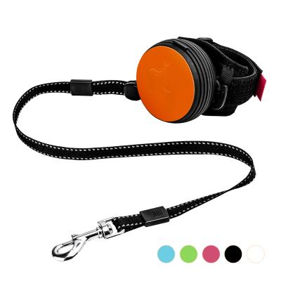 China Personalized Automatic Retractable Dog Leash For Dog Walking Adjustable Wrist Strap For Dog Running And Pulsating Hands Free Leash for sale