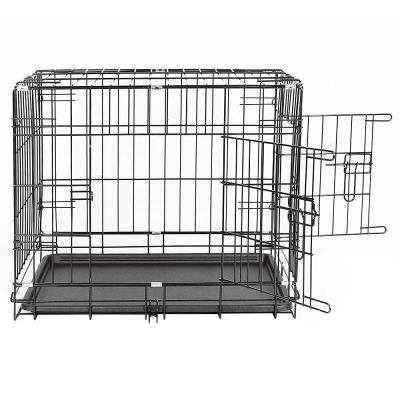 China Sustainable Single Door Double Door Metal Folding Dog Pet Cages Carriers Amazon Sells Pet Cages Carriers Amp Houses Old Dog Kennel Cage) ( for sale