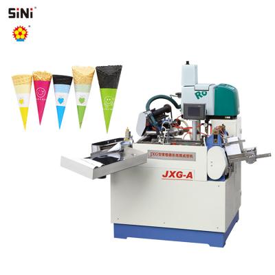 China Factory SINI Commercial Paper Product Making Machinery Production Line Ice Cream Cup Cone Paper Sleeve Making Machine for sale