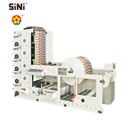 China Factory 4 Color Continuous Paper Strip Label Flexo Letterpress Machine Price Narrow Flex Printing Machine Price for sale