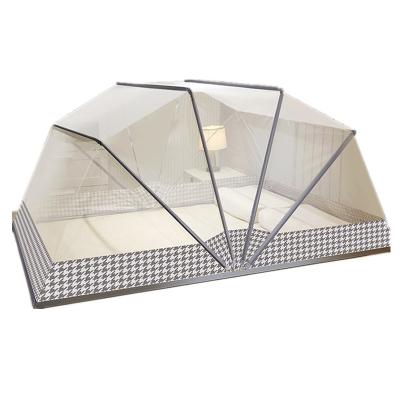 China Magnetic Folding Mesh Fabric Folded Kids Mosquito Net Portable Household Free Installation Mosquito Net for sale