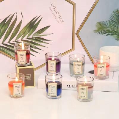 China Customization Eco - Friendly Recyclable Wholesale Candle Jars Luxury Iridescent Glass Jars For Candle Making for sale