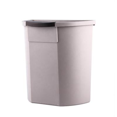 China Factory Wholesale Sustainable Household Common Plastic Garbage Bins Hanging Kitchen Waste Trash Bins for sale