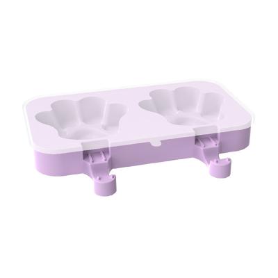 China 2021 sustainable new launched silicone ice popsicle mold for home use for summer vacation for sale