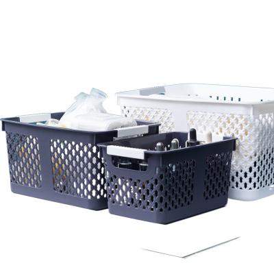 China Household Rectangle Storage Multifunctional Plastic Basket Stored for sale