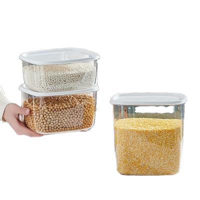 China Sustainable Kitchen Food Tin Sealed Transparent Easy-to-Loop Cans Plastic Sealable Bottles Jar With Lids for sale