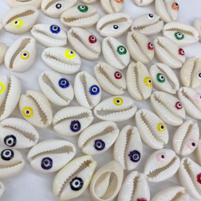 China Shell 12Colors Natural Eye Puka Cowrie Shell Beads For DIY Bracelet Jewelry Making Connect Charm Beads for sale