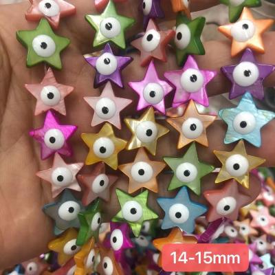 China Jewelry Using Natural Shell Jewelry Pendant DIY Fashion Shell Colorful Star Eye Beads River Jewelry Accessories for sale