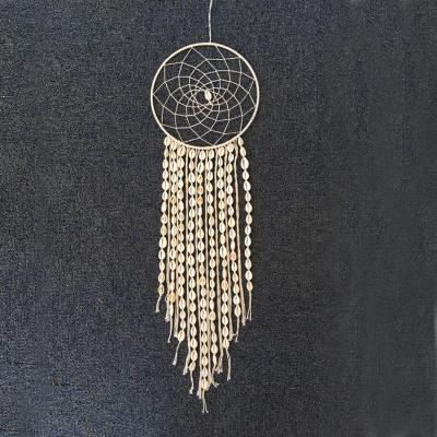 China Coastal Handmade National Style Cowrie Shell Beads Dream Catcher Shell Home Decoration Wall Hanging Crafts for sale