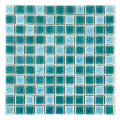 China Modern Premium Pool Crack Gloss Tiles 25x25mm China Factory Whosale Price for sale