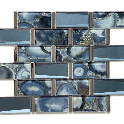 China Foshan mosaic factory wall crystal glass decorative mosaic tile good quality modern mosaic tiles for sale