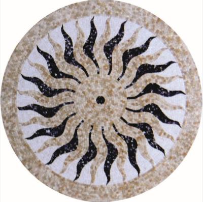 China Parquet Marble Mosaic Sun Patterns for sale