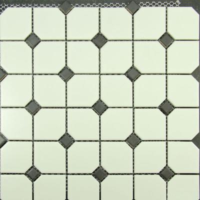 China Europe Newest Natural Wood Fiber White Marble Stone Mosaic 300x300mm For Room for sale