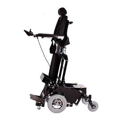 China High Strength Carbon Steel Best Selling Deluxe Adjustable Adult Cerebral Palsy Electric Standing And Lying Wheelchair for sale